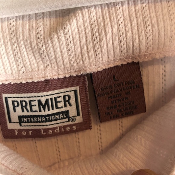 Premier International Womens Tank Top Size Large Pink Feminine Basic Shirt - Picture 4 of 7